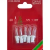 5 Ampoules De Rechange 12V, 1,14W Pour Guirlande De Noël 20 Lampes