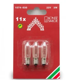 3 Ampoules De Rechange 23V, 3W Pour Chandelier Electrique 11 Lampes