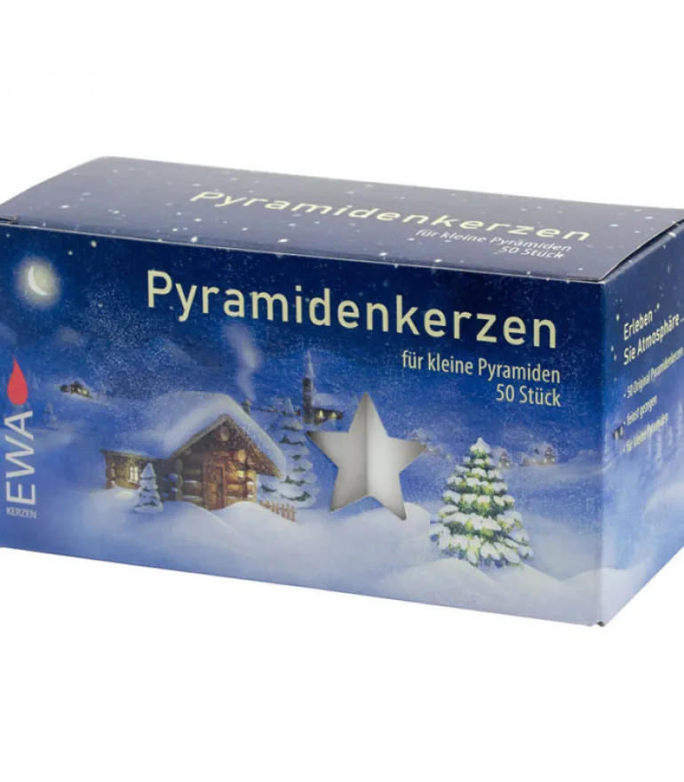 50 Bougies De Noël Pour Pyramide, Pyramidenkerzen 14 Mm