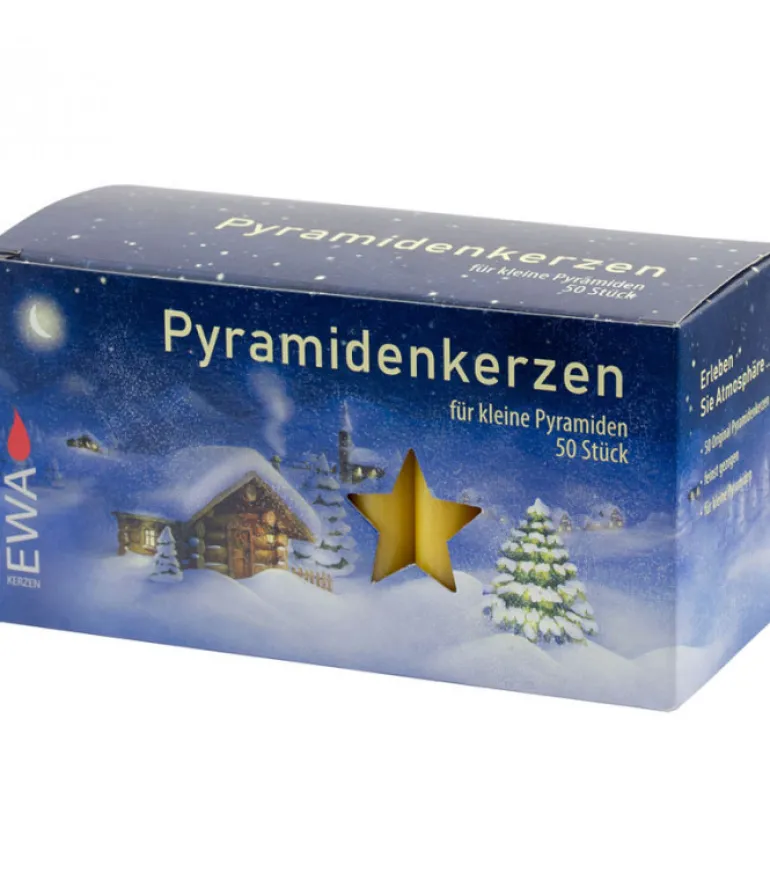 50 Bougies De Noël Pour Pyramide, Pyramidenkerzen 14 Mm