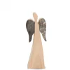Ange De Noël En Bois, Double Face 12 Cm