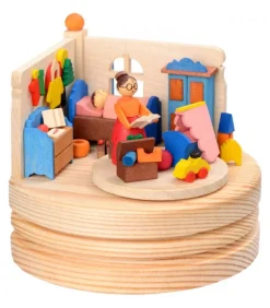 Boite A Musique Bois, L'Heure Du Coucher