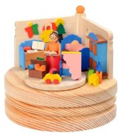 Boite A Musique Bois, L'Heure Du Coucher