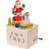 Boite A Musique Enfant A Manivelle, Père Noël Et Jouets