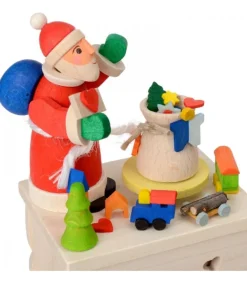 Boite A Musique Enfant A Manivelle, Père Noël Et Jouets