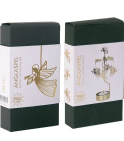 Bougeoir Carrousel Anges Dores Volants