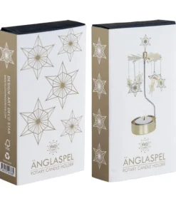 Bougeoir Carrousel Etoiles Dorees