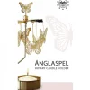 Bougeoir Carrousel Papillons Dores