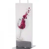 Bougie Design Verre De Vin Rouge