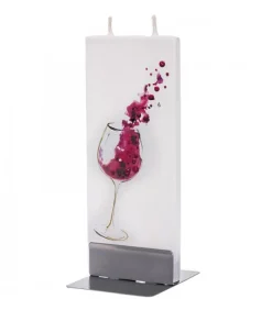 Bougie Design Verre De Vin Rouge