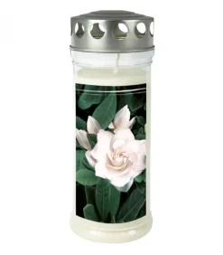 Bougie Funeraire Gardenia, 21,5 Cm
