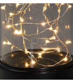 Boule En Verre Lumineuse Décorative A Led, 17 Cm