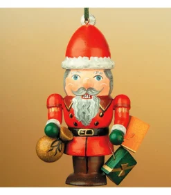 Casse-Noisette En Bois Père Noël. Déco Sapin Traditionnelle Allemande