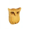Chouette En Bois Poli, 3,5 Cm