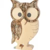Chouette Hulotte En Bois, 14 Cm
