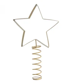 Cimier De Sapin Etoile Dore