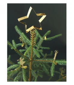 Cimier De Sapin Etoile Dore