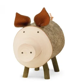 Cochon En Bois, 7 Cm