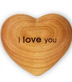Coeur En Bois, I Love You, 6 Cm
