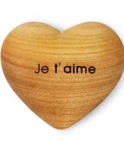 Coeur En Bois, Je T'Aime, 6 Cm