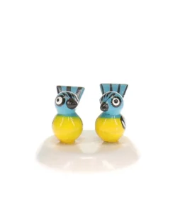 Couple De Mesanges - Village De Noël Miniature