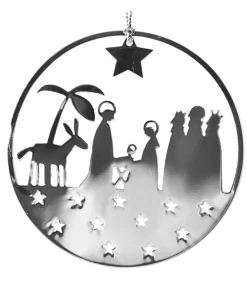 Crèche De Noël Design A Suspendre