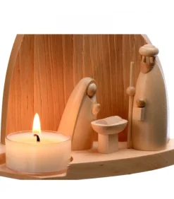 Crèche De Noël Moderne Avec Bougeoir