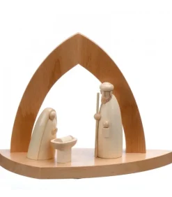 Crèche Design En Bois En Forme D'Arche