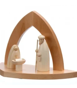Crèche Design En Bois En Forme D'Arche