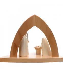 Crèche Design En Bois En Forme D'Arche