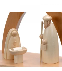 Crèche Design En Bois En Forme D'Arche