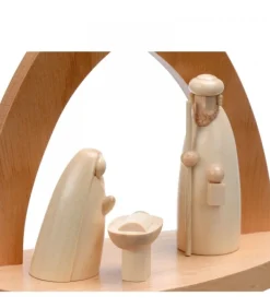 Crèche Design En Bois En Forme D'Arche