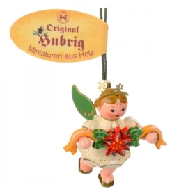 Déco Sapin De Noël, Ange Et Couronne De Fleurs