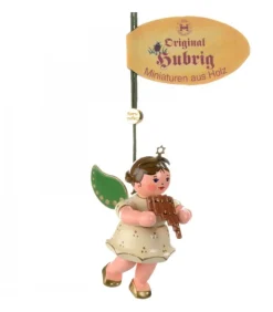 Déco Sapin De Noël, Ange Et Flute De Pan