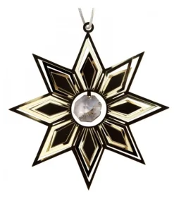 Déco Sapin De Noël Design, Etoile Avec Cristal