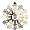 Déco Sapin Design, Flocon De Neige Avec Cristal