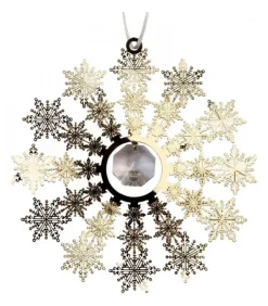 Déco Sapin Design, Flocon De Neige Avec Cristal