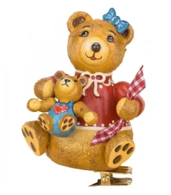 Déco Sapin Vintage, Maman Ours Et Ourson