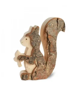 Ecureuil En Bois 10 Cm