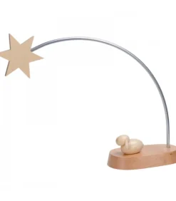 Etoile De Noël Electrique A Led Sur Socle, 21 Cm