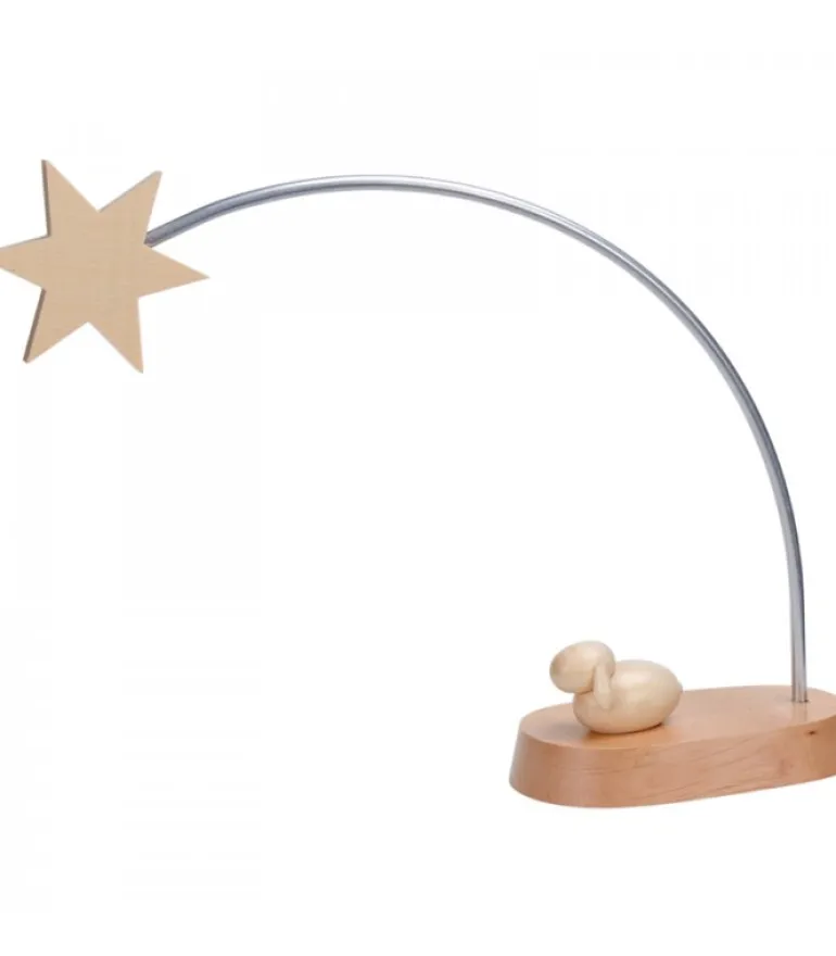 Etoile De Noël Electrique A Led Sur Socle, 21 Cm