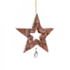 Etoile En Bois Avec Cristal Swarovski