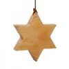 Etoile En Bois D'Aulne A Suspendre 9 Cm