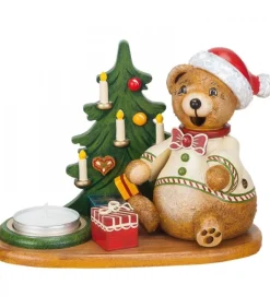 Figurine Porte Encens Ourson Et Bougeoir