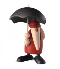 Figurine Père Noël Sous Parapluie
