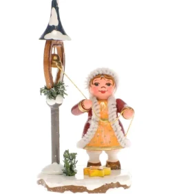 Fillette Et La Clochette De Noël - Village De Noël Miniature
