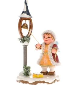 Fillette Et La Clochette De Noël - Village De Noël Miniature