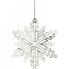 Flocon De Neige Design En Metal Couleur Argent A Accrocher