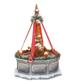 Fontaine De Village Miniature Avec Elairage