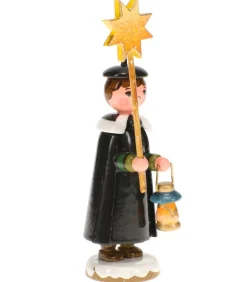 Garcon Chanteur Avec Etoile - Village De Noël Miniature